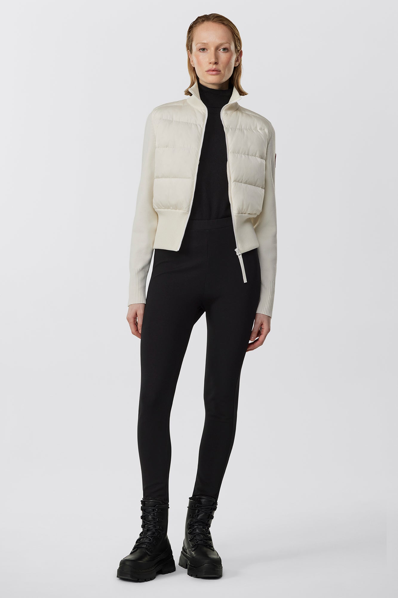 HyBridge Wide Quilt Knit Jacket