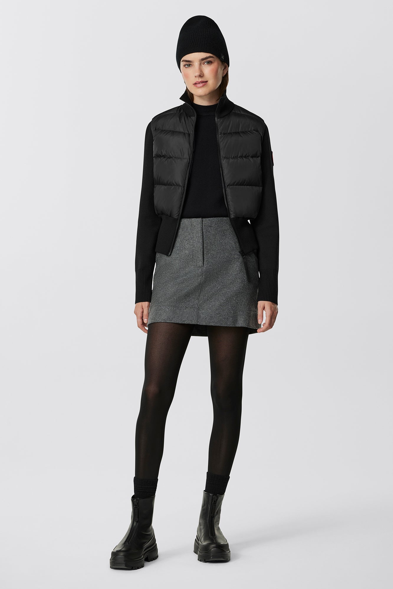 HyBridge Wide Quilt Knit Jacket