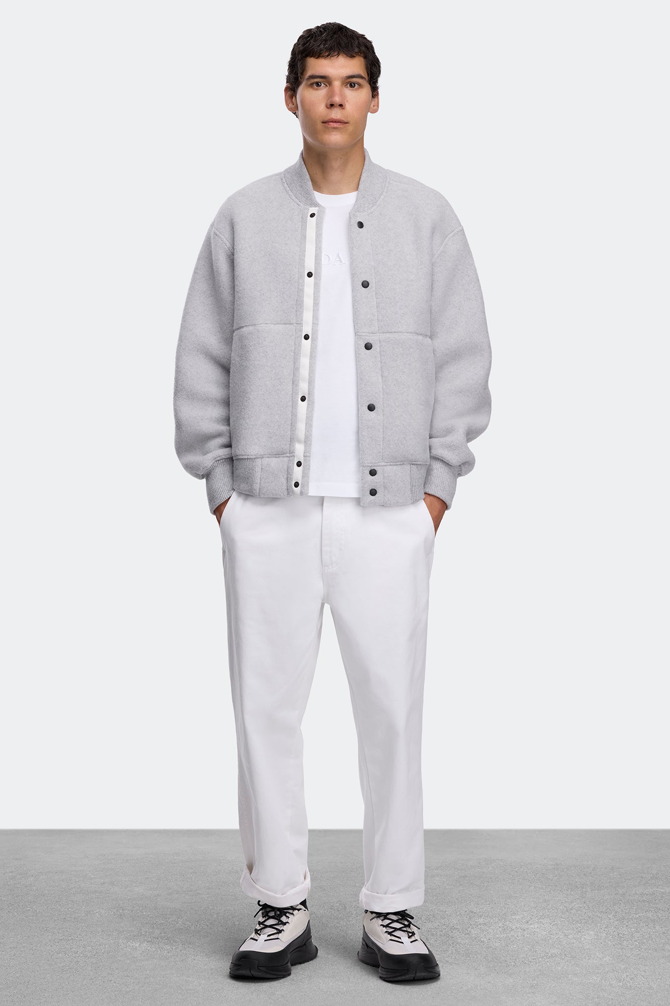 Hudson Fleece Bomber White Label